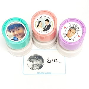 SP32 포토 스탬프 (30mm) 아기 포토 얼굴도장 사진 캐릭터 도장 스탬프 제작