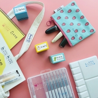 S-Q4 번짐없이 바로 마르는 속건 의류 직사각 (소) 스탬프 쿠폰도장 낙관 캘리그라프 불멸 만년 골프 마스크 제작