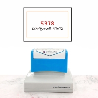 SCUP(5378) 만년 컵홀더 대형 스탬프(47*72) 카페 캐릭터 로고 의류 봉투 택배 박스 도장 스탬프 제작