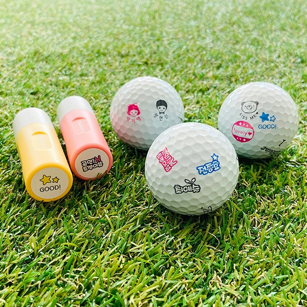 S-G3[번짐없이 바로마르는] 골프공 스탬프 볼 도장 마킹 캐디용품 골프용품 선물 주문제작