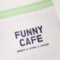 SNOW 스노우 화이트 택배박스 대형스탬프 로고 캐릭터 의류 컵홀더 카페 봉투스탬프 도장 주문제작[속건]