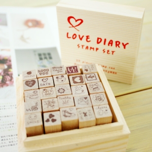 다이어리스탬프25종세트-LOVE
