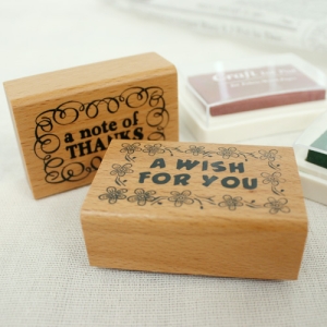 Wood Message Stamp