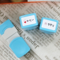 S-12 만년 네임스탬프 책 미니 로고 캐릭터 식권 쿠폰 웨딩 칭찬 스탬프 도장 주문제작