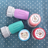 S-11 원형 칭찬 도장 미니 쿠폰 책 이름 아기 식권 도장 네임 만년 스탬프 주문 제작