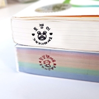 S-11 원형 칭찬 도장 미니 쿠폰 책 이름 아기 식권 도장 네임 만년 스탬프 주문 제작