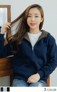 양털기모후드집업