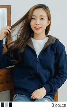 양털기모후드집업