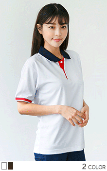 쿨에버소매배색카라 (기능성)
