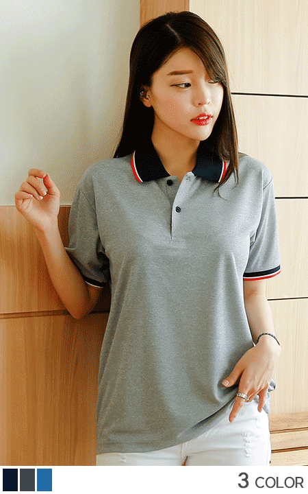 쿨에버 배색카라 (기능성)