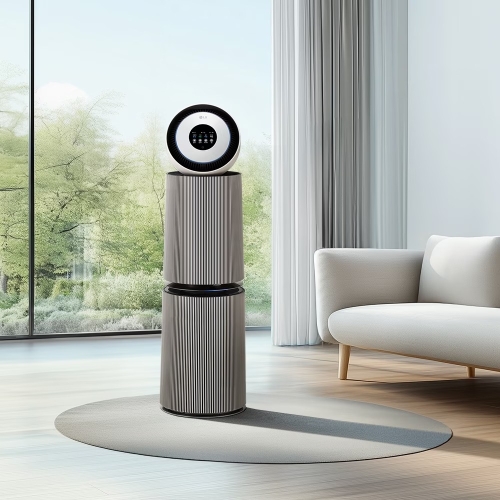 [전국무료배송설치]LG 퓨리케어 오브제컬렉션 AI+ 360˚ 공기청정기 (M 필터) 114㎡ AS355NSNA