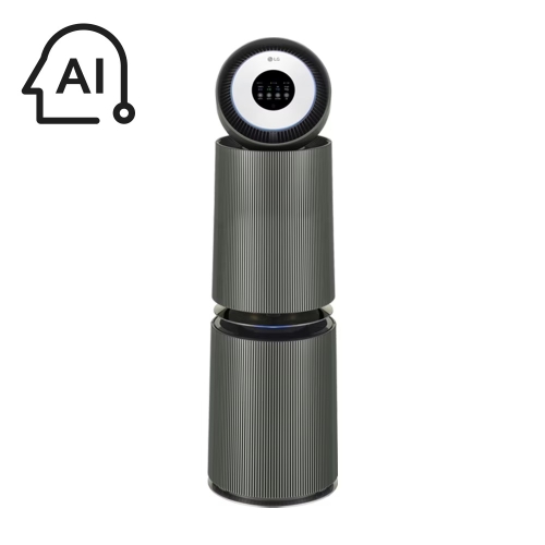 [전국무료배송설치]LG 퓨리케어 오브제컬렉션 AI+ 360˚ 공기청정기 (M 필터) 114㎡ AS355NGNA