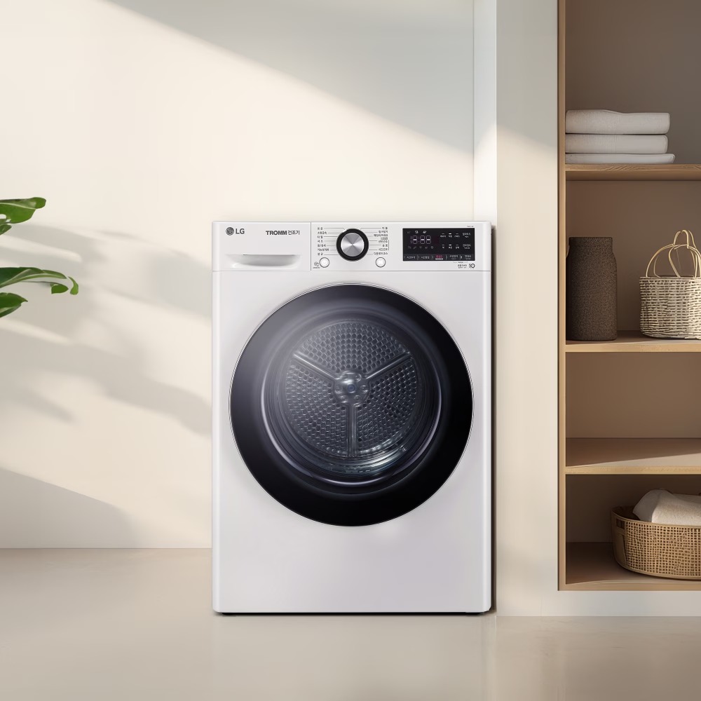 [ 전국무료배송설치]LG 트롬 건조기 10kg RH10WTA 1등급 듀얼인버터 도어 크롬