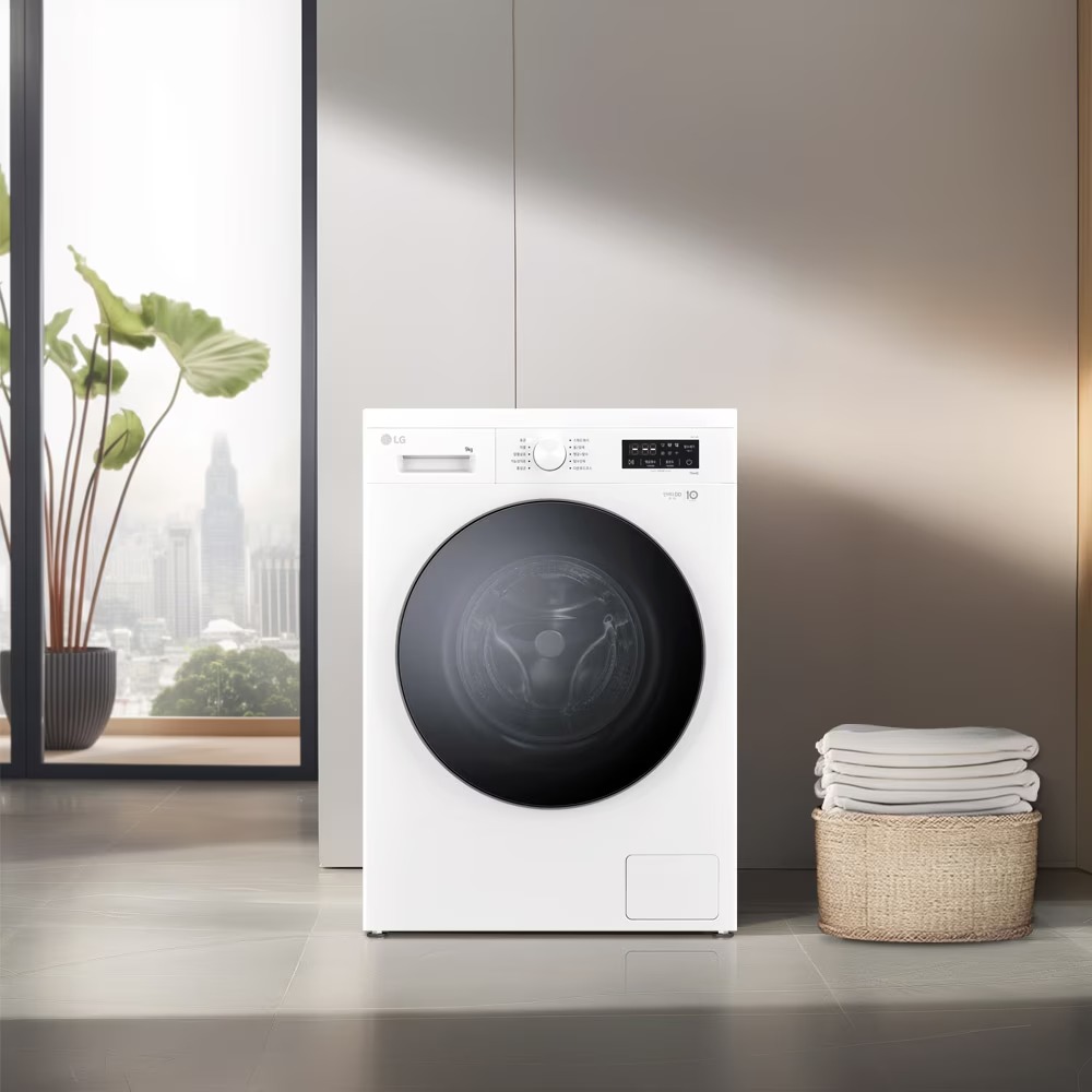 [전국무료배송설치] LG 트롬 세탁기 9kg F9WT 빌트인 원룸 오피스텔 드럼세탁기 글라스도어