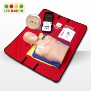 [프레스탄] CPR 마네킹 + 교육용 AED 세트 / 교육용 심폐소생(모니터형) 제세동 세트