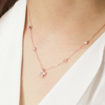 Luminous chandelier necklace