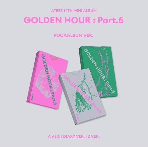 ATEEZ(에이티즈) 14th Mini Album - GOLDEN HOUR : Part.5 (POCAALBUM)(3종 set)