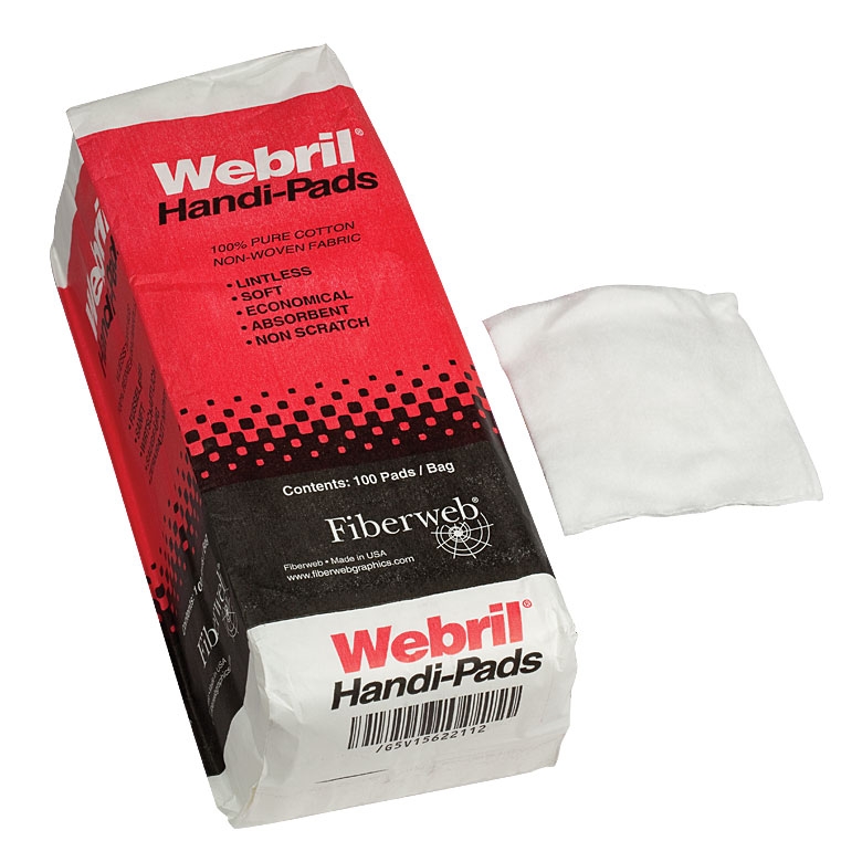 CP-100 - Handi-Pads 4" x 8" (4" x 4" Folded), 100 Wipes per Package