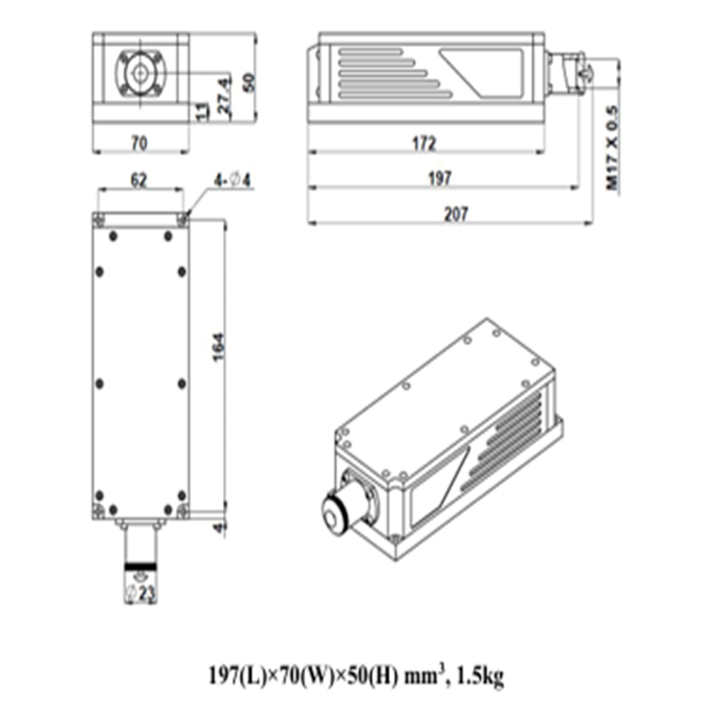 555 nm Yellow Green Solid State Laser
