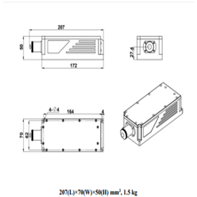 556 nm Yellow Green Solid State Laser