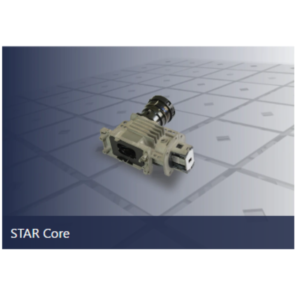 STAR Core is a compact optics designed for up to 0.7&rdquo; diameter orthogonal pixel DMD arrays with 12&deg; tilt angle.