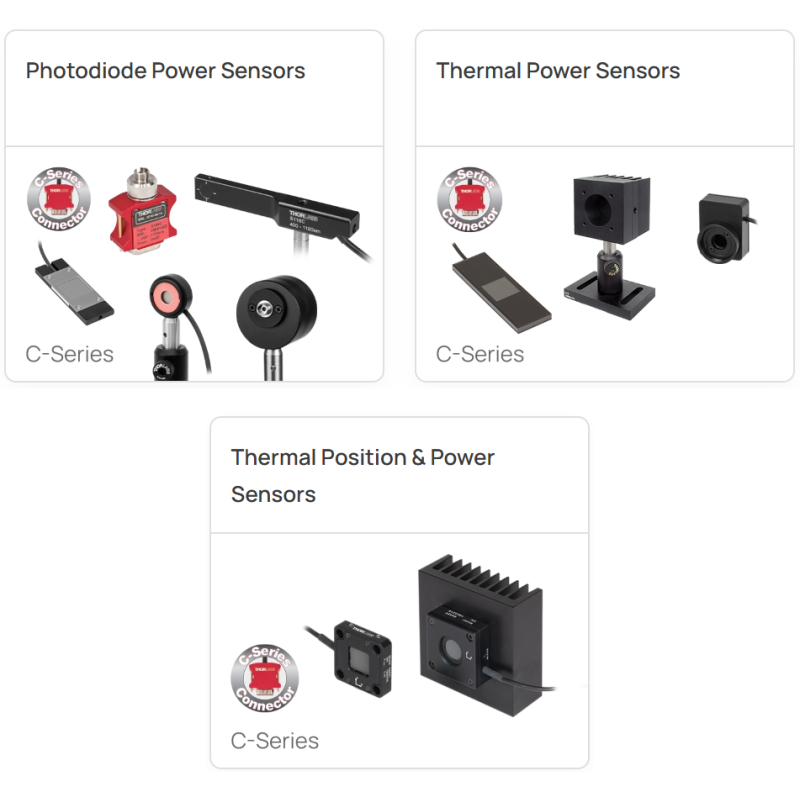 Thorlabs - Photodiode/Thormal/ Thermal Position Power Sensors