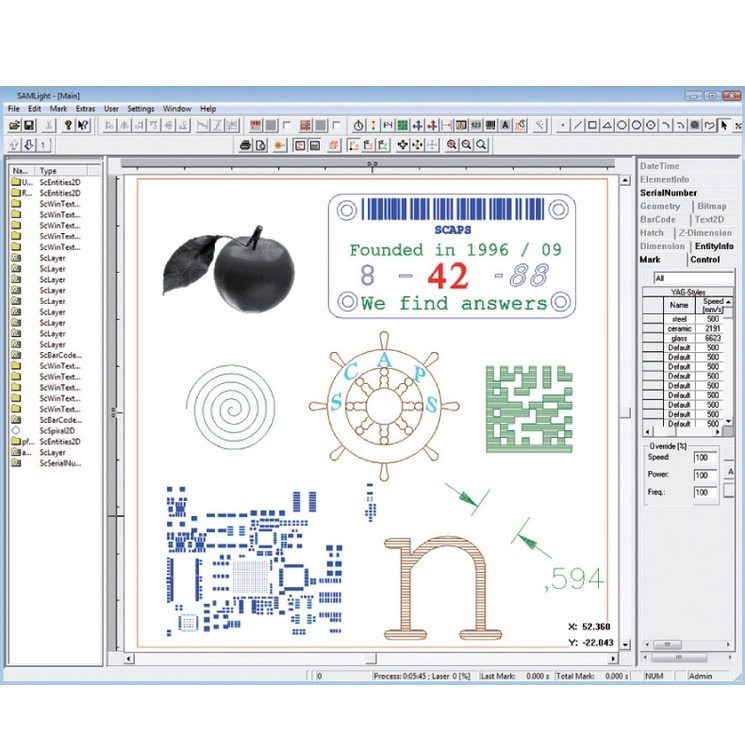SCAPS - SamLight _ Laser processing software