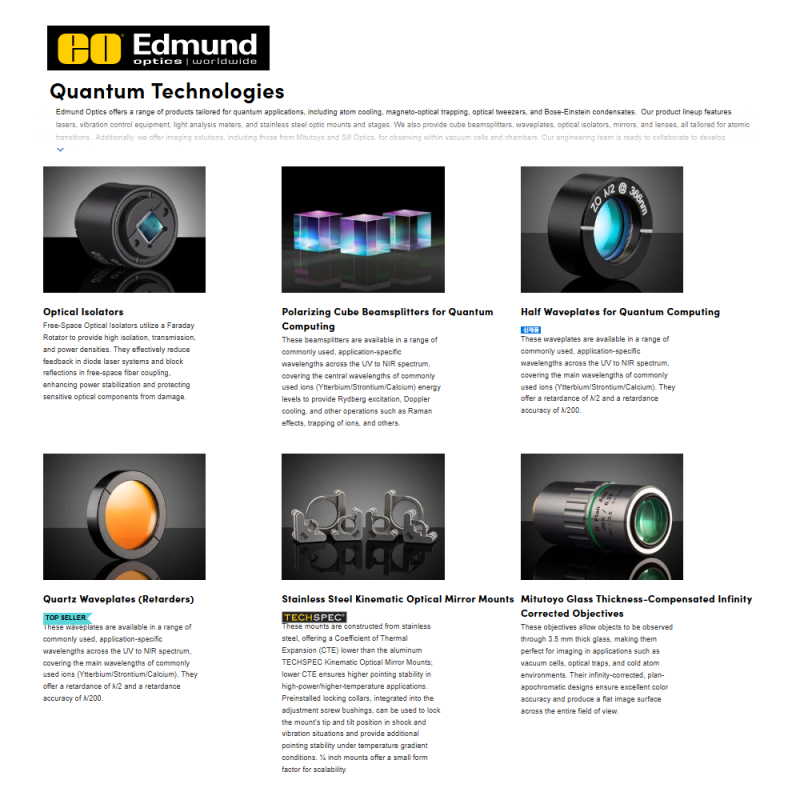 Quantum Products_Edmund optics