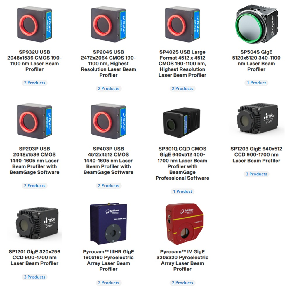 Ophir - BeamGage&reg; Camera Based Laser Beam Profilers