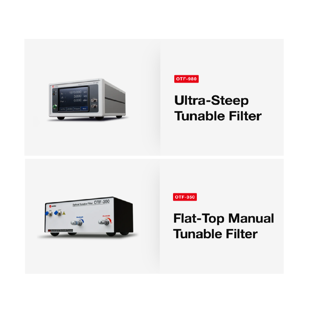 Santec - Ultra-Steep Tunable Filter, Flat-Top Manual Tunable Filter
