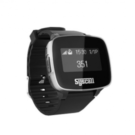 [씨스콜] 손목에서 바로 확인 SB-650 신형 손목시계형 다이렉트 페이져 - 실버블랙색상