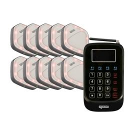 [씨스콜] 간편 대기고객 호출/ SGP-300R-10C 프리미엄 다이아 진동벨 10개세트 - 로고스티커 무료제작