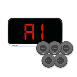 [씨스콜] 국산 고성능 신형 모니터 SR-A2001 + 방수슬림 호출벨 ST-300 제트블랙 5개 세트