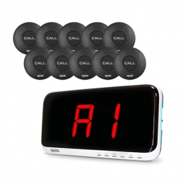 [씨스콜] 국산 고성능 신형 모니터 SR-A2001 + 방수슬림 호출벨 ST-300 제트블랙 10개 세트