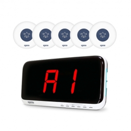 [씨스콜] 국산 고성능 신형 모니터 SR-A2001 + 방수슬림 호출벨 ST-300 화이트네이비 5개 세트