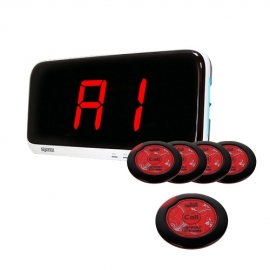 [씨스콜] 업계 최초 터치스위치 적용/신형 모니터 SR-A2001 + 슬림 호출벨 ST-200 레드 5개 세트