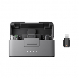 DJI Mic Mini (2TX + 1RX + 충전 케이스) + 스마트폰 어댑터(Lightning) / DJI 마이크 미니