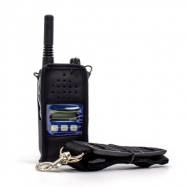 연화엠텍 CF-3000 / XF-450 무전기용 가죽케이스 무전기집 어깨끈 포함