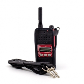 [연화엠텍] CF-3400 무전기용 가죽케이스 무전기집 어깨끈 포함