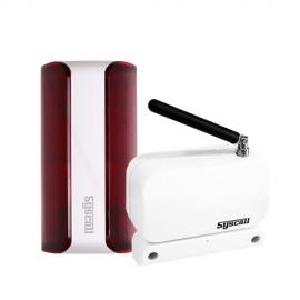 [씨스콜] SDS-200 무선 문열림감지 센서벨 SLL-400SV 음성경광등 세트