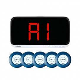 [씨스콜] 모니터 SR-A2001 + 신형 호출벨 ST-A1 다크블루 5개 세트