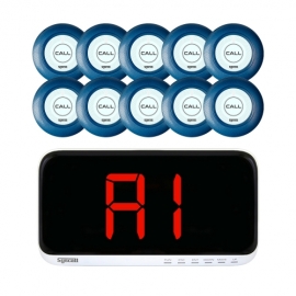 [씨스콜] 모니터 SR-A2001 + 신형 호출벨 ST-A1 다크블루 10개 세트
