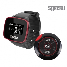 [씨스콜] 슬림호출벨 블랙 1개 + 손목형 페이져 세트 (ST-200 + SB-650 레드블랙)