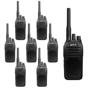 [민영정보통신] LOG-D33 신형 DMR 디지털 무전기 8대 세트 / 대형백화점 / 주차장 / 건설현장 / 보안팀 / 산악회