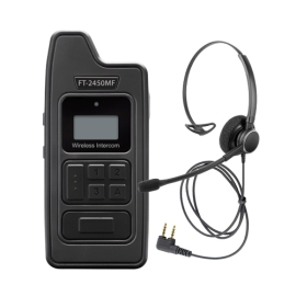 VATOO 바투 FT-2450MF + 헤드셋마이크 세트 고성능 양방향 인터컴