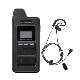 VATOO 바투 FT-2450MF + 이어셋마이크 세트 고성능 양방향 인터컴