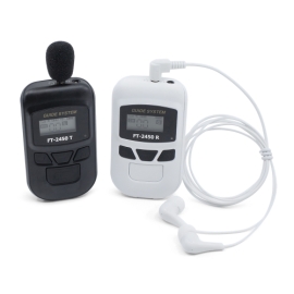 VATOO 바투 FT-2450 송신기1대 + 수신기1대 신형 보급형 가이드시스템 / 여행사 박물관 도슨트 방송촬영용