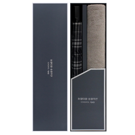 SWU2단뉴모던체크+송월뉴컬러무지 2매세트 [SUC2매-01]