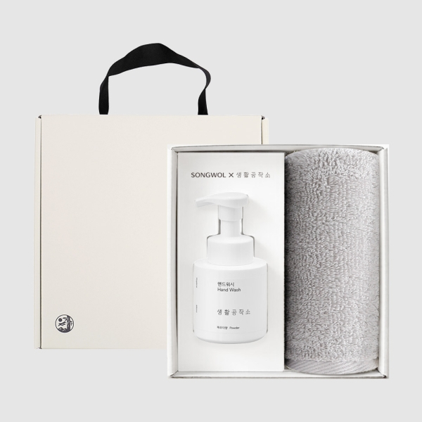 송월 뉴컬러무지 (150g) + 생활공작소 핸드워시-[2종]