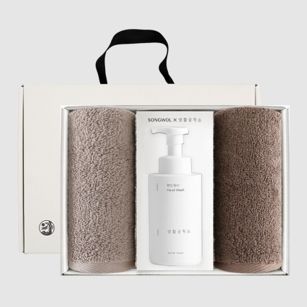 송월 뉴컬러무지 (150g) + 생활공작소 핸드워시-[3종]